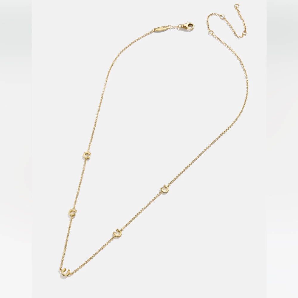 BaubleBar 18K Gold Horseshoe Necklace
